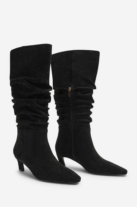Wheres That From Womens Kensley Ruched Slouch Knee High Snipped Toe Boot - Image 3