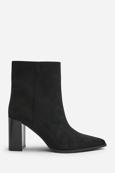 Wheres That From Womens Daryna Stacked Heel Pointed Ankle Boot - Image 1