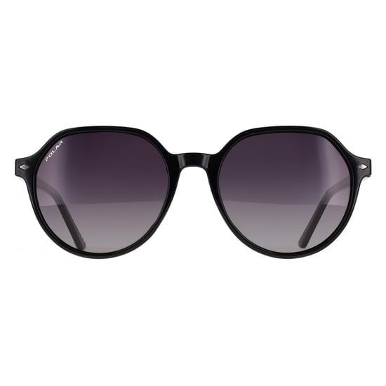 Polar Oval Womens Shiny Black Violet Gradient Polarized Stefy - Image 1