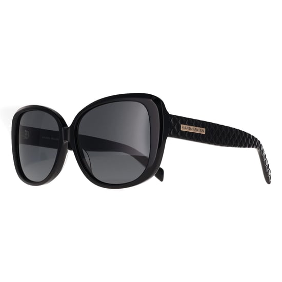 Karen Millen Cat Eye Womens Black Smoke Grey KM5060 - Image 3