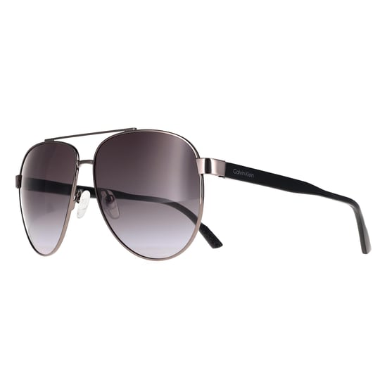 Calvin Klein Aviator Mens Dark Gunmetal Brown Gradient CK21132S - Image 3