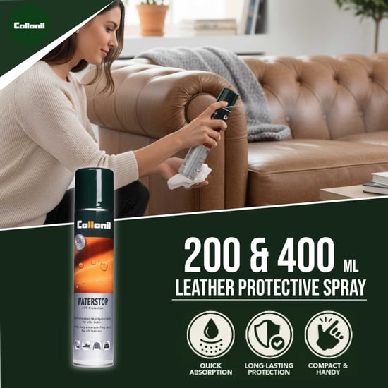Collonil Waterstop Spray 200ml voor waterdichting en vuilbescherming van leer - Image 4