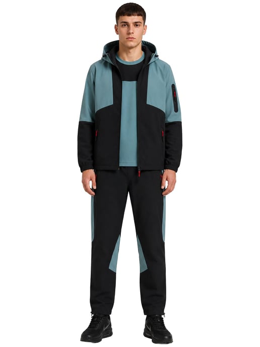 Kruze | Mens Woven 3 Piece Set - Jacket/T-Shirt/Pants - Image 1