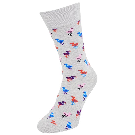 Happy Socks 1-Pack Grey Flamingo - Image 1