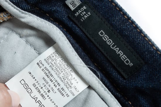 Dsquared2 blue patchwork biker jeans. - Copy - Image 5