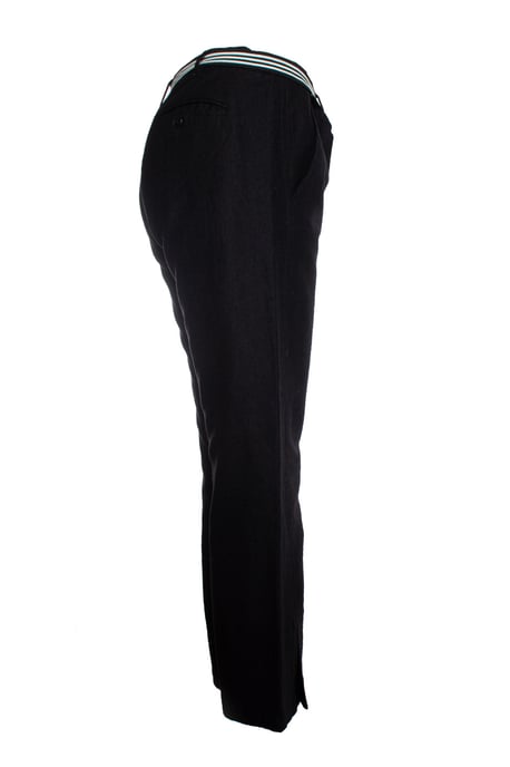 Ann Demeulemeester trousers with striped belt - Image 4