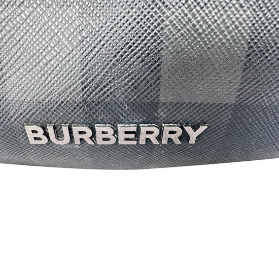 Burberry Sonny Check Waist Bag in Black Leather - Image 3