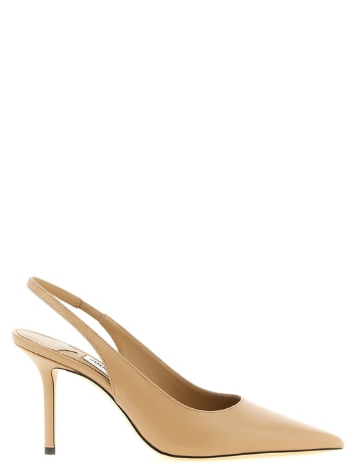 Jimmy Choo Beige Leather High Heel Pumps - Image 1