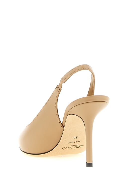 Jimmy Choo Beige Leather High Heel Pumps - Image 3