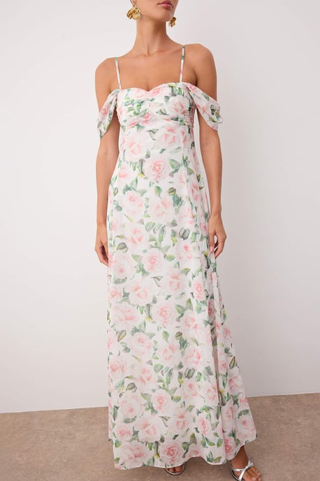 Women's Geblümt Maxi Short Graduation/Prom Shift Evening & Prom Dress - Image 2