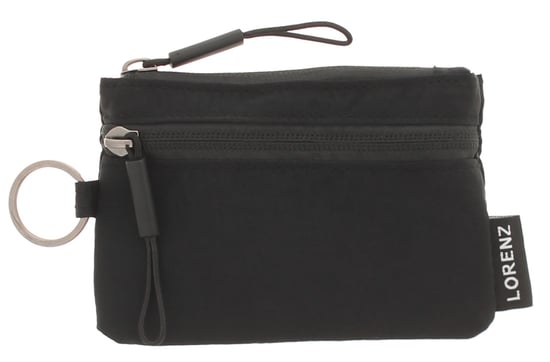 Small Compact Nylon Purse Hattie Zip Fastening black - Image 1