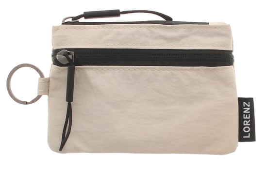 Small Compact Nylon Purse Hattie Zip Fastening beige - Image 1