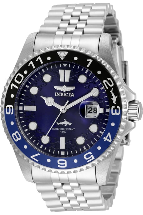 Invicta Pro Diver 35130 Herenhorloge - Quartz Uurwerk - Roestvrij Staal met Blauwe Wijzerplaat - 43 mm - Image 1