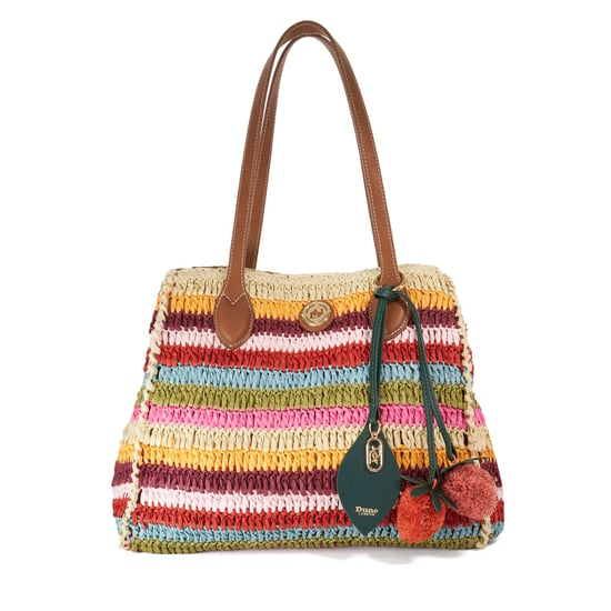 Dune Accessories Devotedly - Raffia Double Grab Handle Tote Bag - Image 1