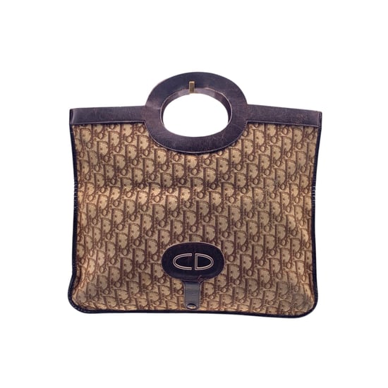 Dior Vintage stoffen clutch Trotter - Image 1