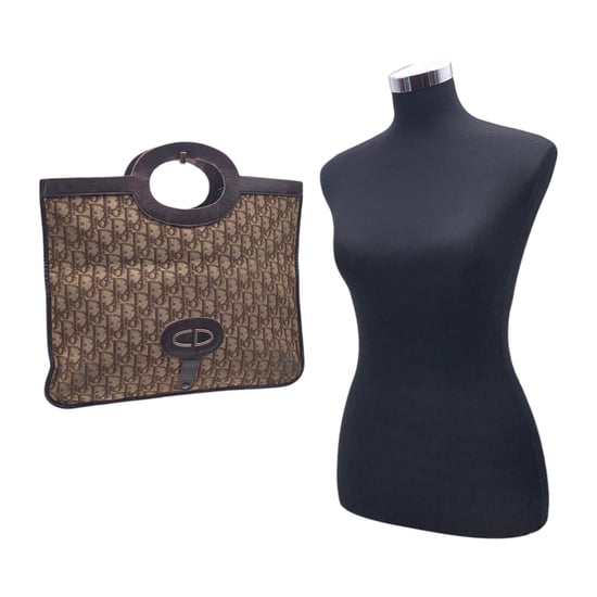 Dior Vintage stoffen clutch Trotter - Image 2