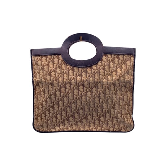 Dior Vintage stoffen clutch Trotter - Image 3