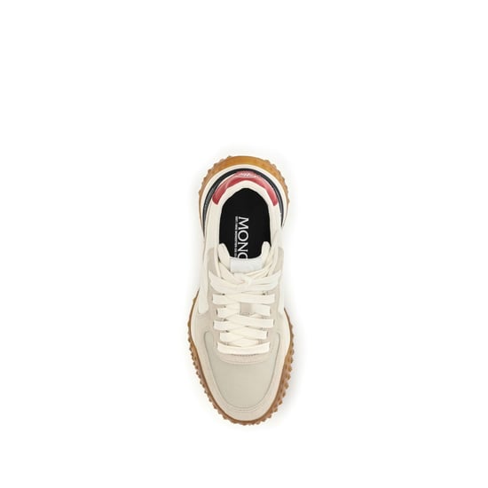 Moncler Beige Polyamide Athletic Sneakers - Image 4