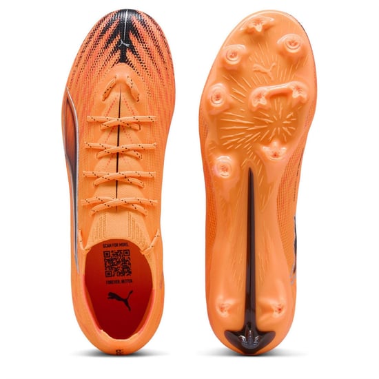 Men's Puma 6 Pro Firm Ground Football Boots in Heat Fire - Image 3