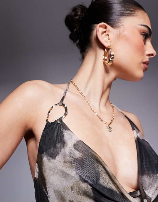 South Beach mesh maxi beach dress in multi - Image 2