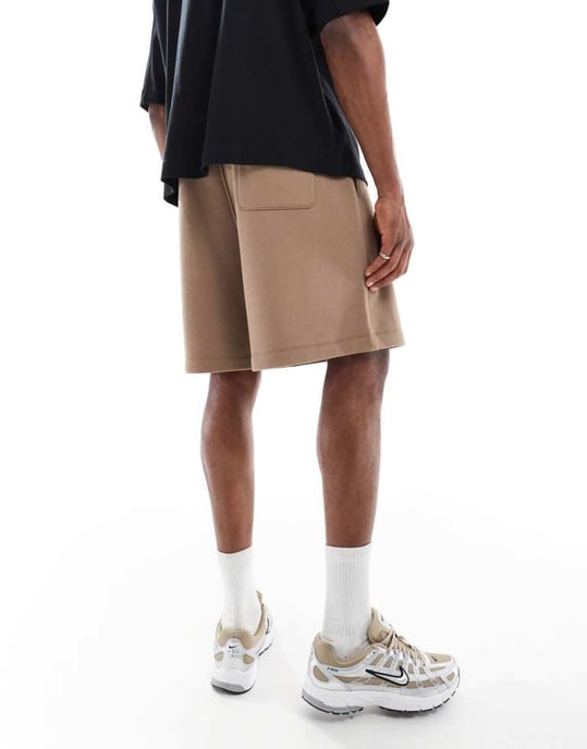 ASOS DESIGN essentials midiklänningshoodies i ljusbrun - Image 2