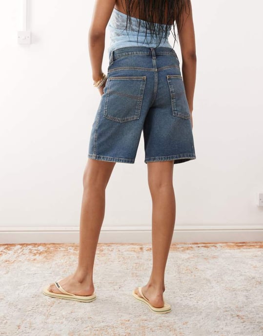 COLLUSION denim lösa jort i midwash - Image 3