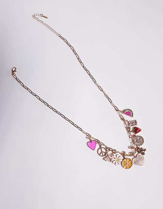 ALDO charmcrazy sommarkänsla halsband i guld - Image 3