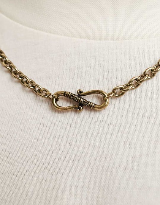 Classics 77 länk hängande halsband i guld - Image 2