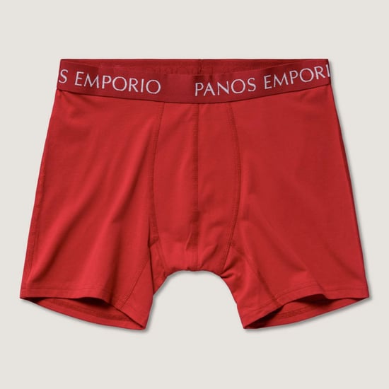 Three pack base bamboo boxer in blue and red with elastic waist - Image 4