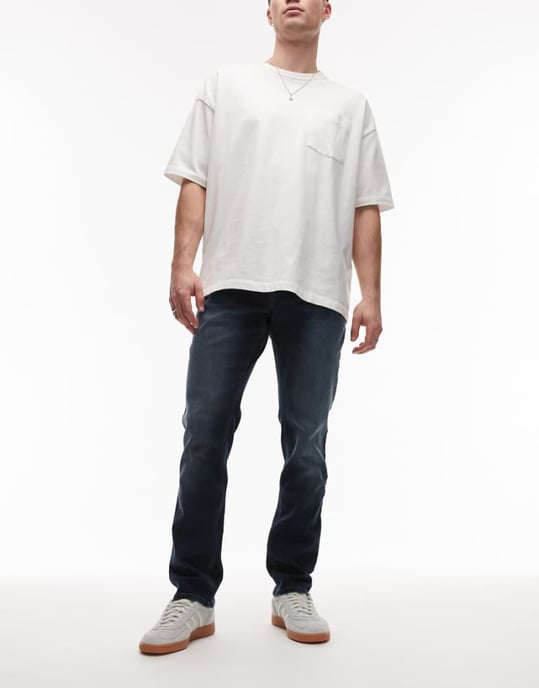 Tommy Jeans Scanton slim fit jeans i mörk tvätt - Image 1