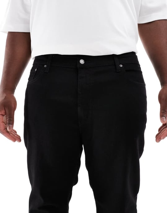 Levi's Big & Tall 511 slim jeans i svart - Image 4