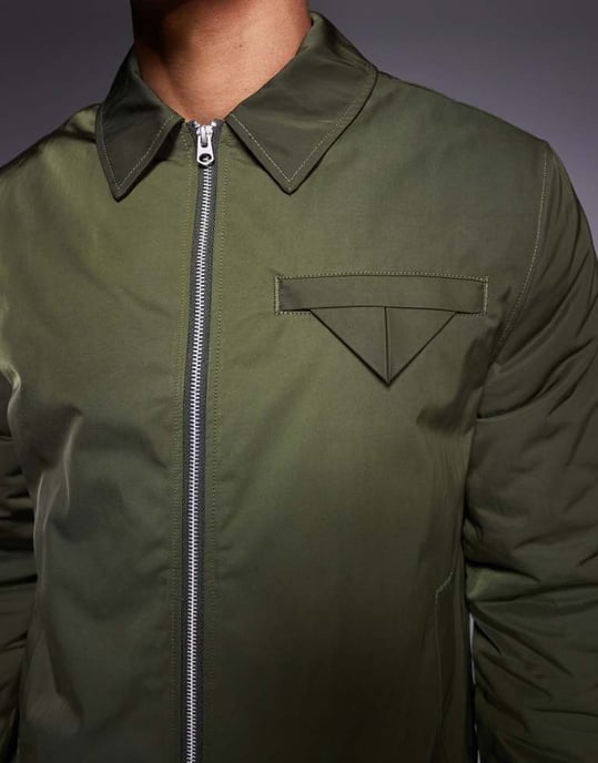 ASOS DESIGN smart harringtonjacka i khaki - Image 3