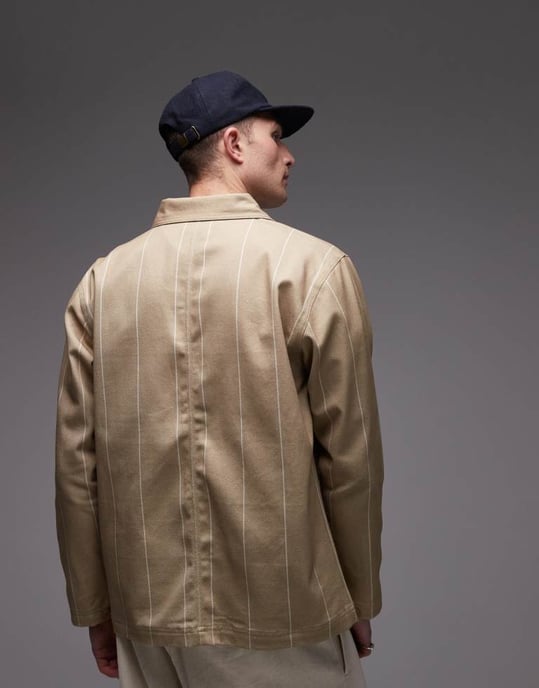 Parlez flow logodetaljerad chorejacka i greige - Image 3