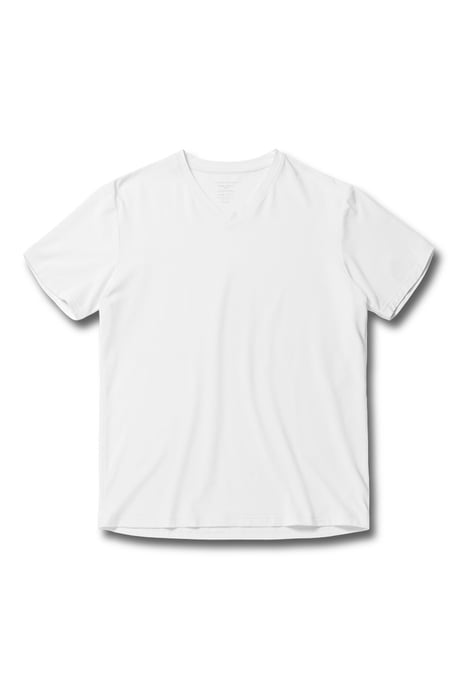 Bamboo cotton blend v-neck t-shirt - Image 3