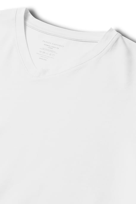 Bamboo cotton blend v-neck t-shirt - Image 5