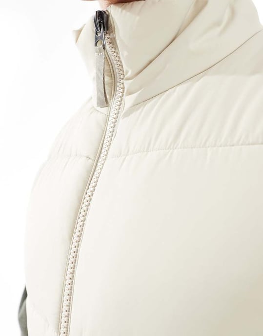 ASOS DESIGN pufferväst i sten - Image 2