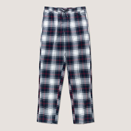 LOUNGE PANT IN CREAM PLAID - Image 2