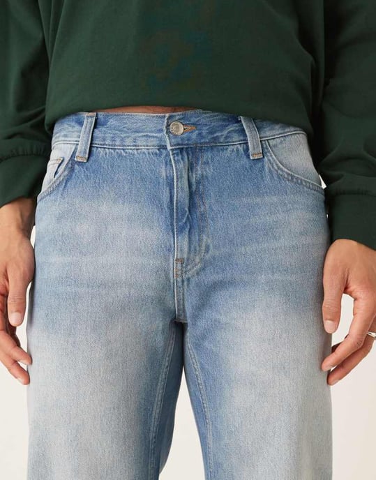 ASOS DESIGN vida flare jeans i vintage tvätt - Image 4