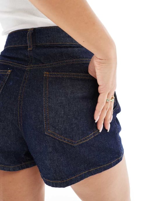 ASOS DESIGN denimfållad short i indigo - Image 2