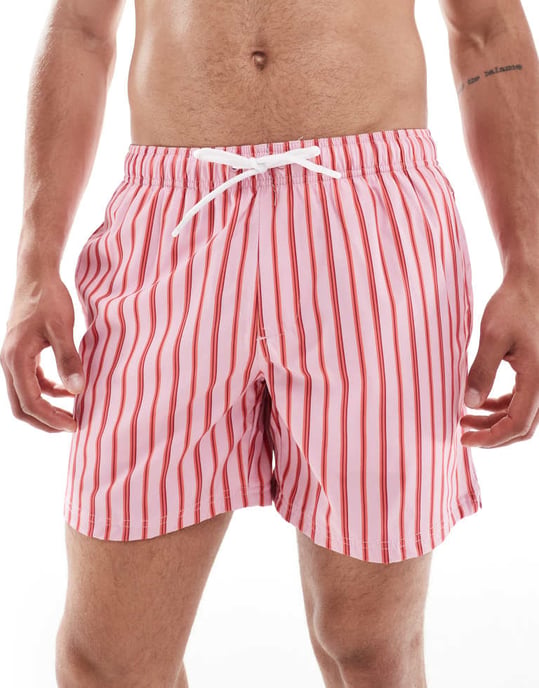 Cotton On badshorts i rosa retrotryck - Image 4