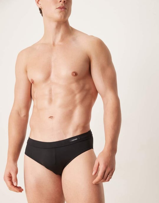 Calvin Klein baddräkt i svart - Image 2