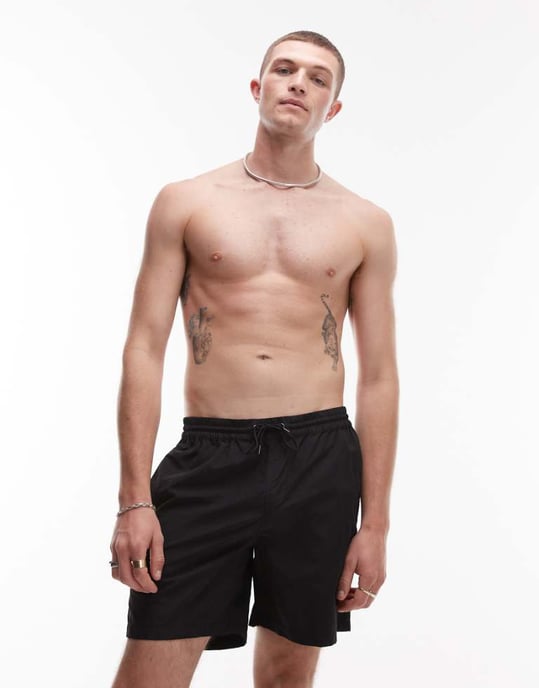 Allsaints warden badshorts i jet black - Image 1