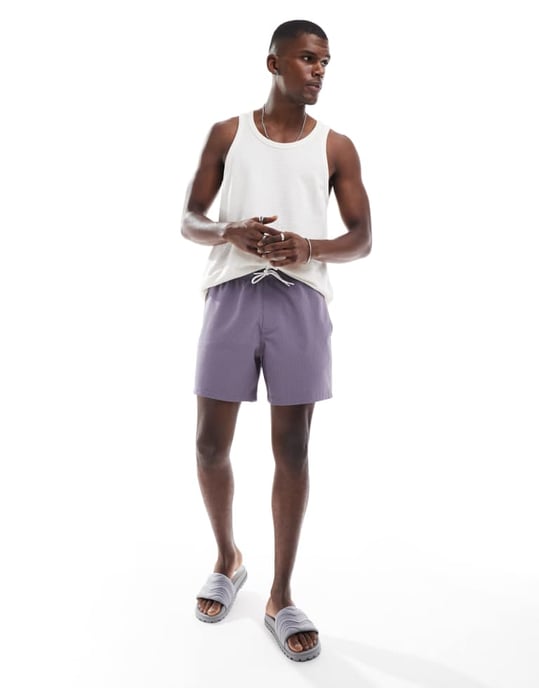 Hollister 6\\' badsweatershorts i lila - Image 4