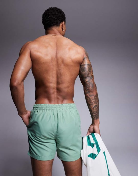 South Beach plain swim short in green - Image 3