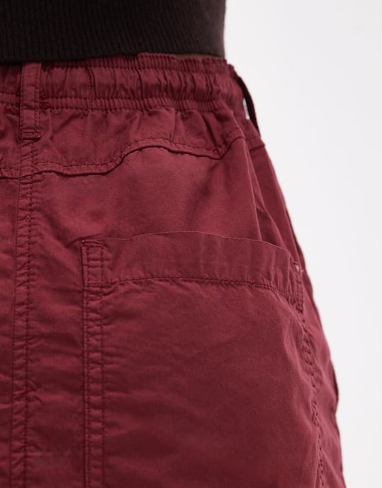 Topshop arbetskjol i stenfärg - Image 3