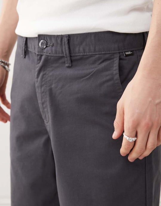 Vans autentiska avslappnade chino-shorts i mörkgrått - Image 3