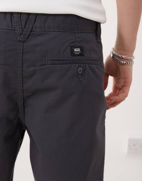 Vans autentiska avslappnade chino-shorts i mörkgrått - Image 4