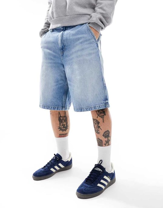 Cotton On baggy jort i cannonball blå - Image 2