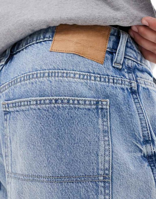 Cotton On baggy jort i cannonball blå - Image 3