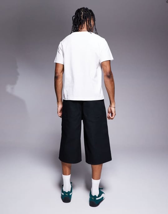 ASOS DESIGN längre shorts i svart - Image 2